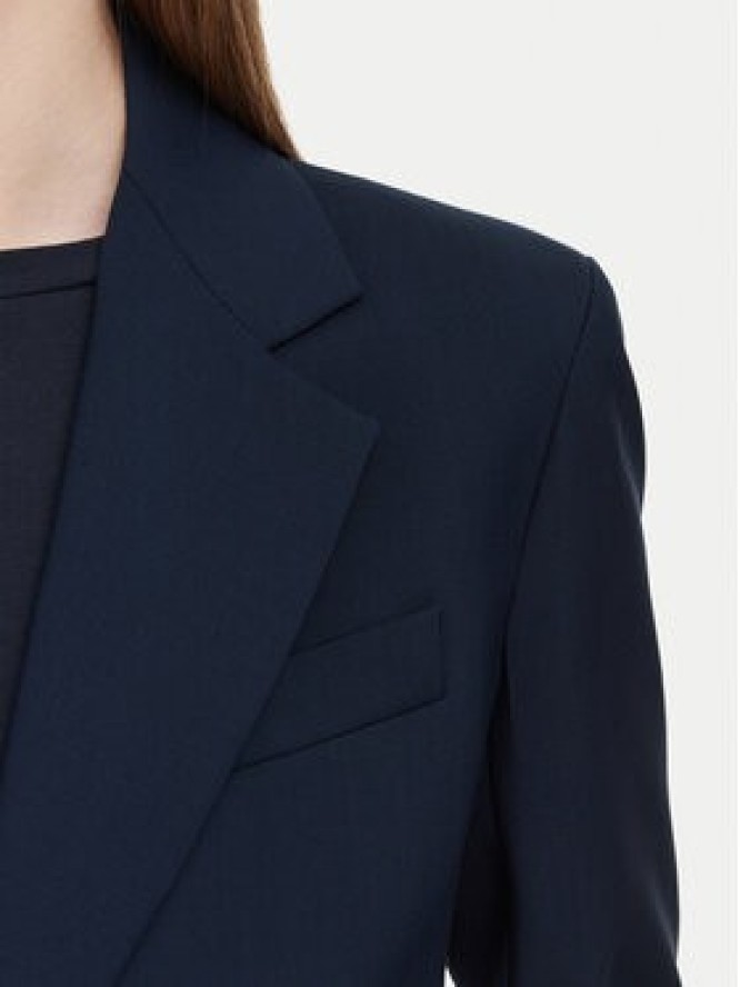 Weekend Max Mara Marynarka Lamine 2625046081 Granatowy Regular Fit