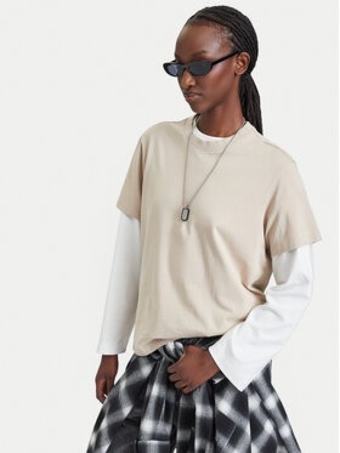 G-STAR T-Shirt Unit D29896-B771 Beżowy Regular Fit