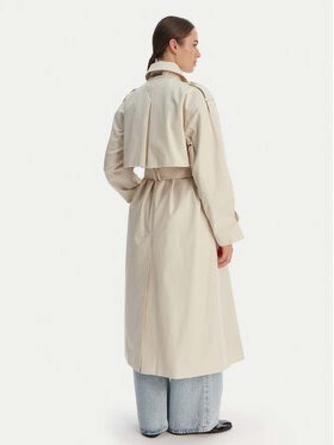 Tommy Hilfiger Trencz WW0WW50627 Écru Oversize