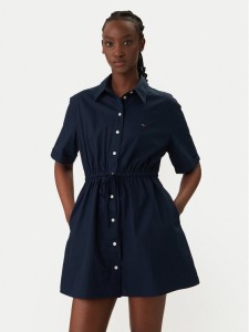 Tommy Jeans Sukienka koszulowa DW0DW20617 Granatowy Regular Fit