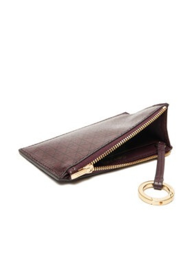 Calvin Klein Portfel Emblem Aop Top Zip Cardcase LV04F1084G Brązowy