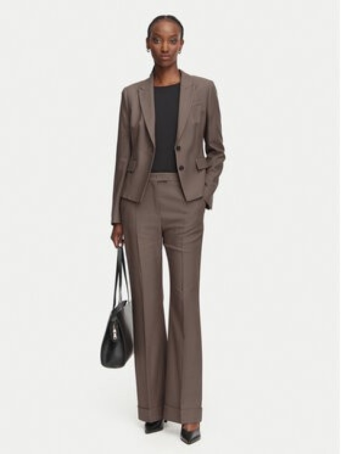 BOSS Spodnie materiałowe Talia5 50564488 Brązowy Regular Fit