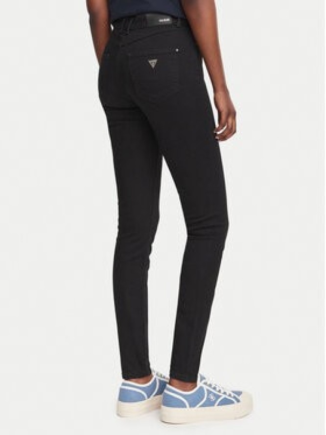Guess Jeansy W6YA46 D1540 Czarny Skinny Fit