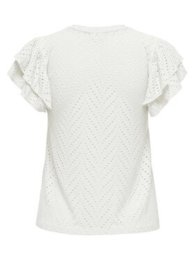 JDY Bluzka Carla 15351452 Biały Regular Fit