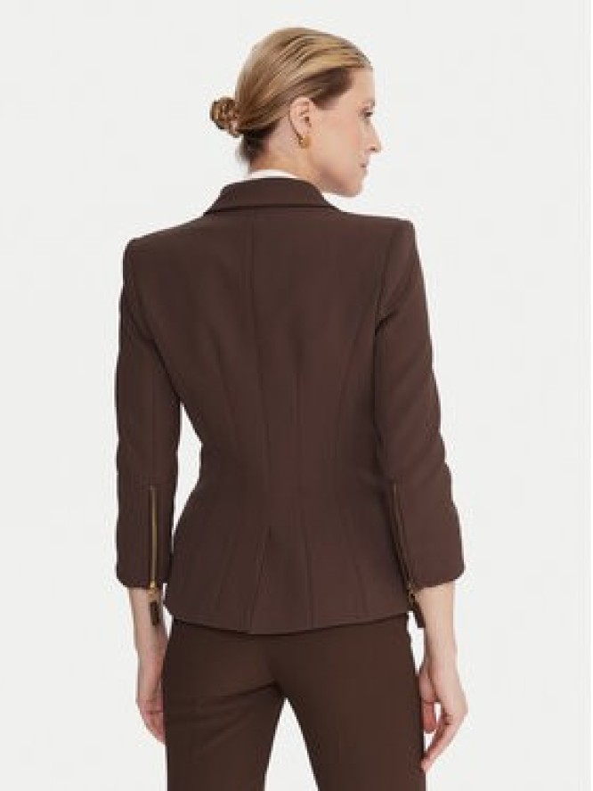 Elisabetta Franchi Marynarka GI-174-56E2-V660 Brązowy Regular Fit