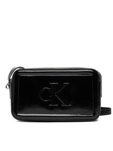 Calvin Klein Torebka Bold Ck Metallic Camera Bag LV04F3331G Czarny