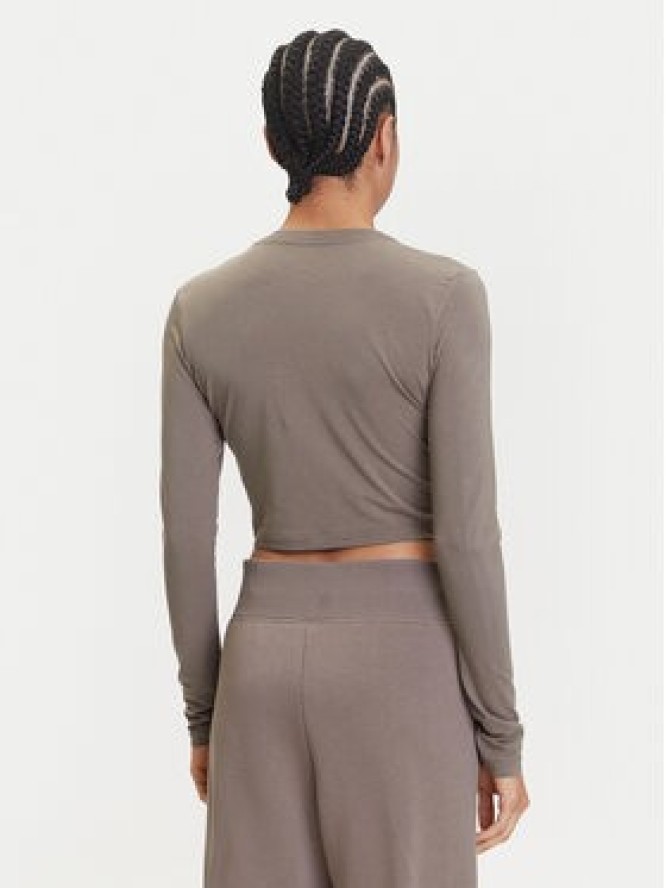 Nike Bluzka Chill Knit HF5322 Brązowy Regular Fit