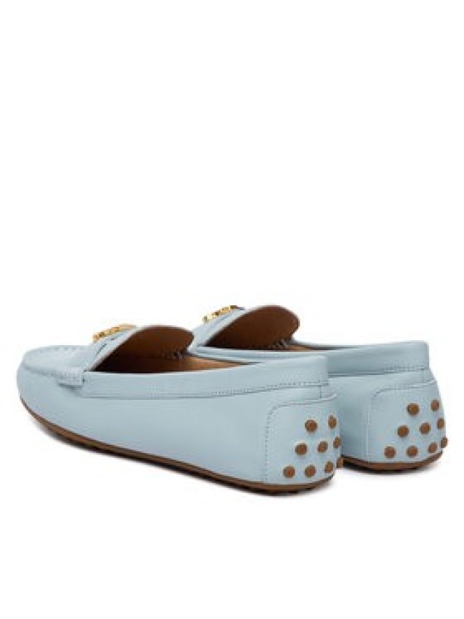 LAUREN RALPH LAUREN Mokasyny 802852847029 Niebieski jasny