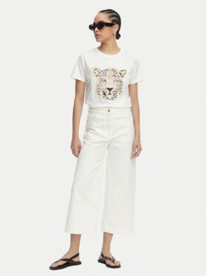 LOLA CASADEMUNT T-Shirt MS2615009 Biały Regular Fit