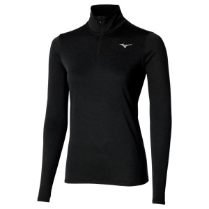 Damski top treningowy 1/4 z zamkiem błyskawicznym Mizuno Core Impulse
