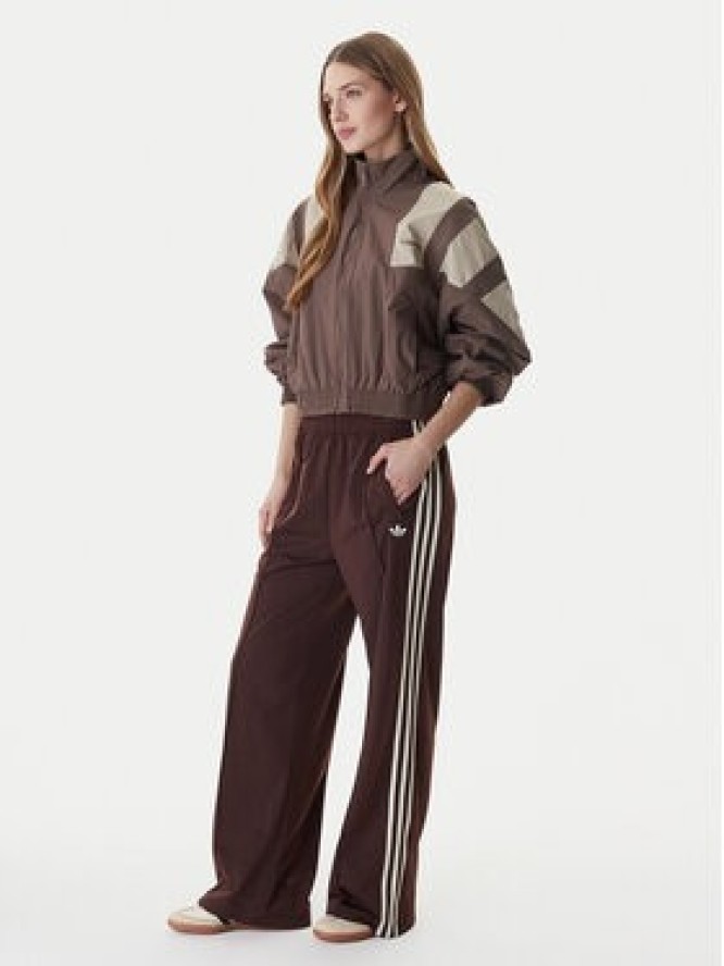 adidas Bluza Blocked Washed KD8787 Brązowy Oversize