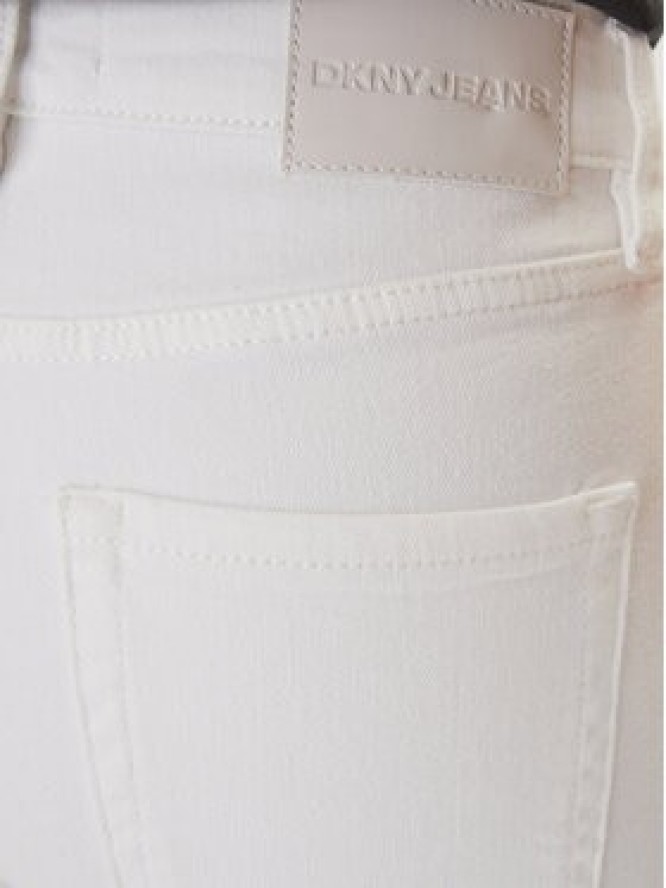 DKNY Jeansy DJ4M4005 Biały Flare Fit
