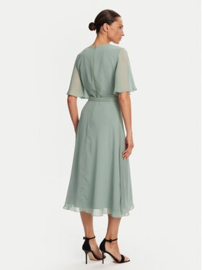 Swing Sukienka koktajlowa 5AI10200 Zielony Regular Fit