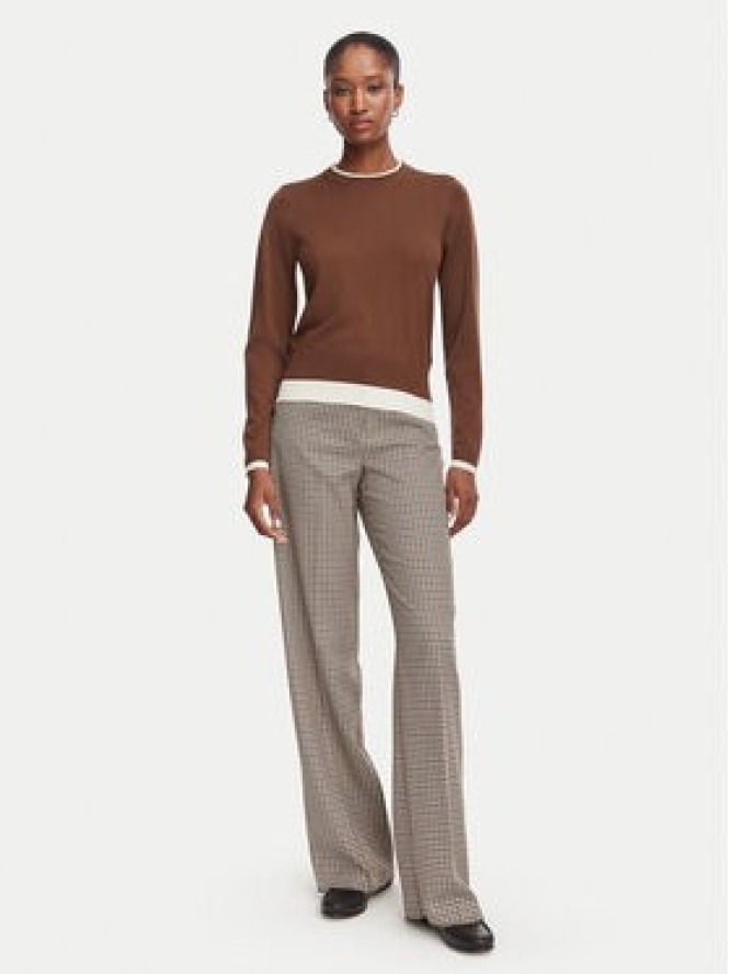 Marella Spodnie materiałowe Amato 2625136141 Beżowy Wide Leg
