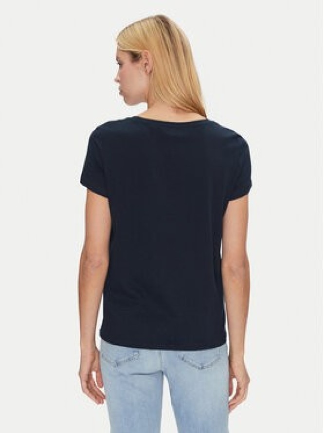 Mustang T-Shirt Alma 1013933 Granatowy Regular Fit