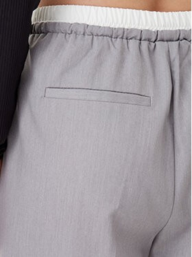 Noisy May Spodnie materiałowe Alva 27033258 Szary Straight Fit