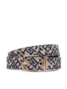 Tommy Hilfiger Pasek Th Square 2.5 Jacquard AW0AW18894 Beżowy