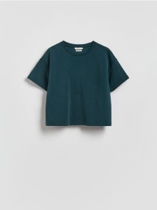 T-shirt z modalem - ciemny turkus