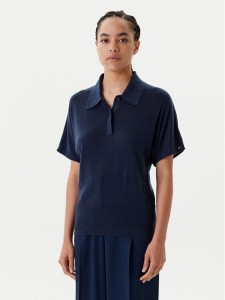 Tommy Hilfiger Polo WW0WW45652 Granatowy Regular Fit