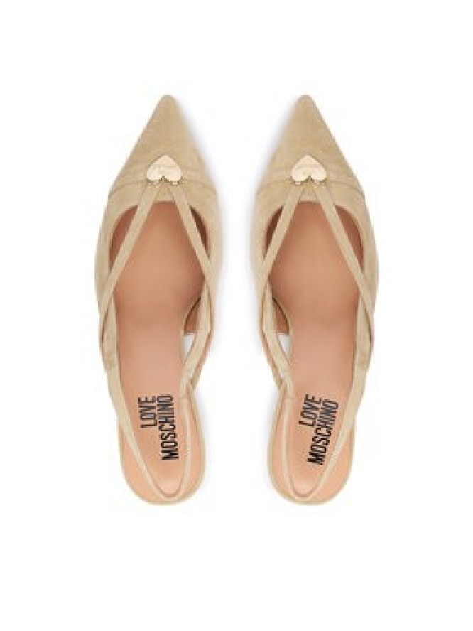 LOVE MOSCHINO Czółenka JA10186G1PJA0105 Beżowy
