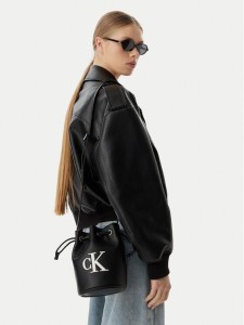 Calvin Klein Torebka Bold Ck Small LV04F3640G Czarny
