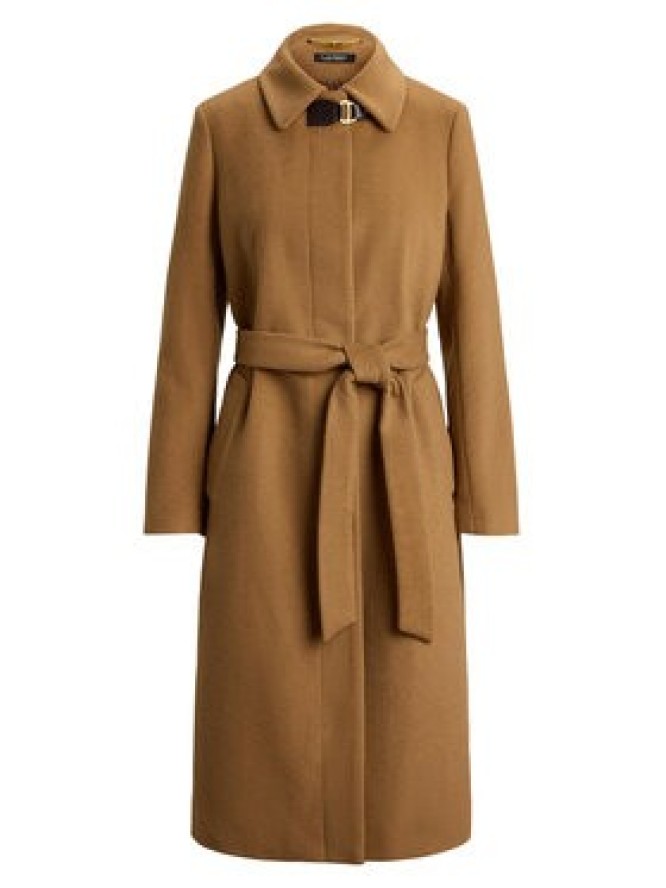 LAUREN RALPH LAUREN Płaszcz wełniany 297P23444001 Brązowy jasny Regular Fit