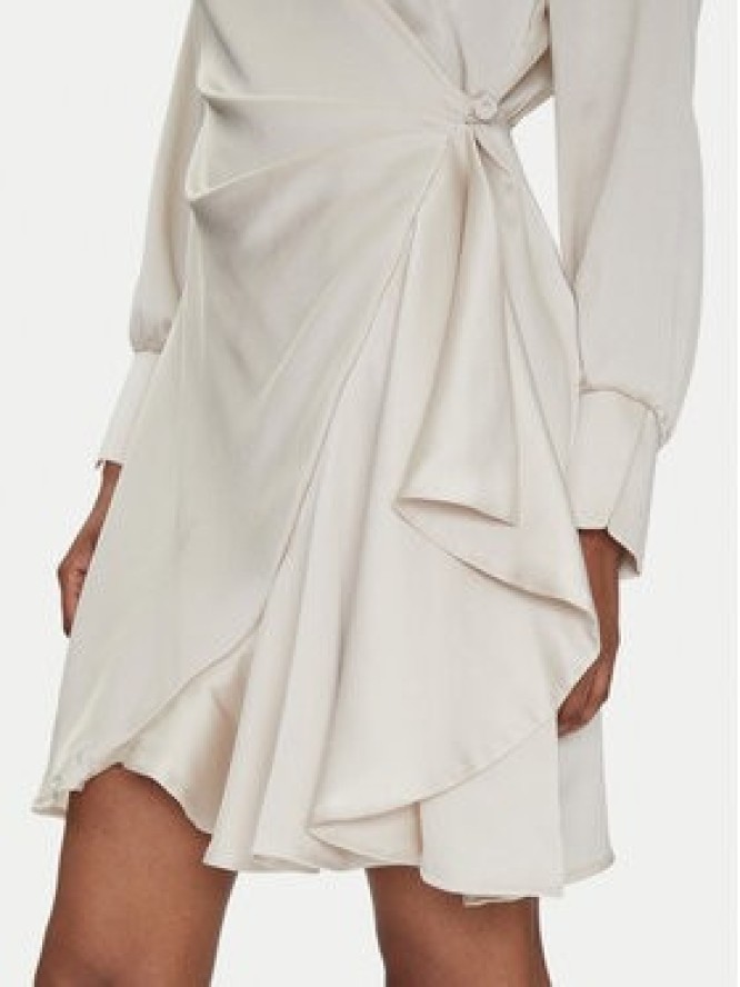 Rinascimento Sukienka koktajlowa CFC0122677003 Beżowy Regular Fit