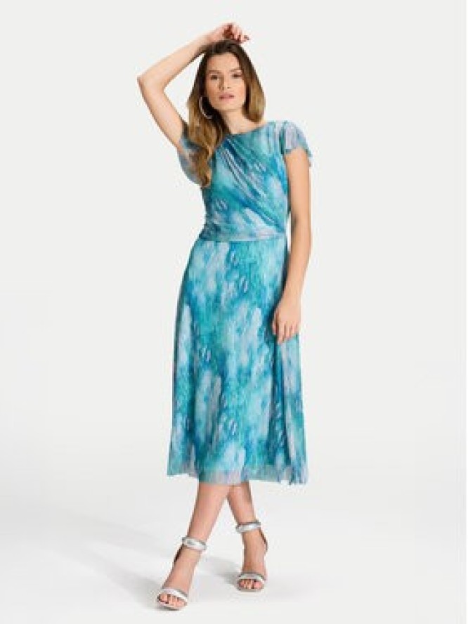 Swing Sukienka koktajlowa 5AI21300 Niebieski Regular Fit