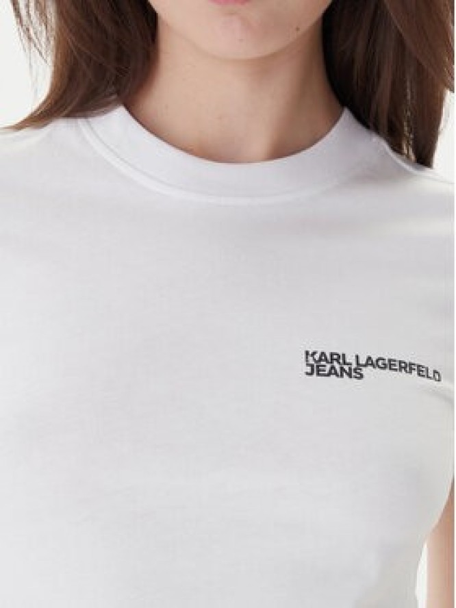 Karl Lagerfeld Jeans T-Shirt A1W17004 Biały Slim Fit