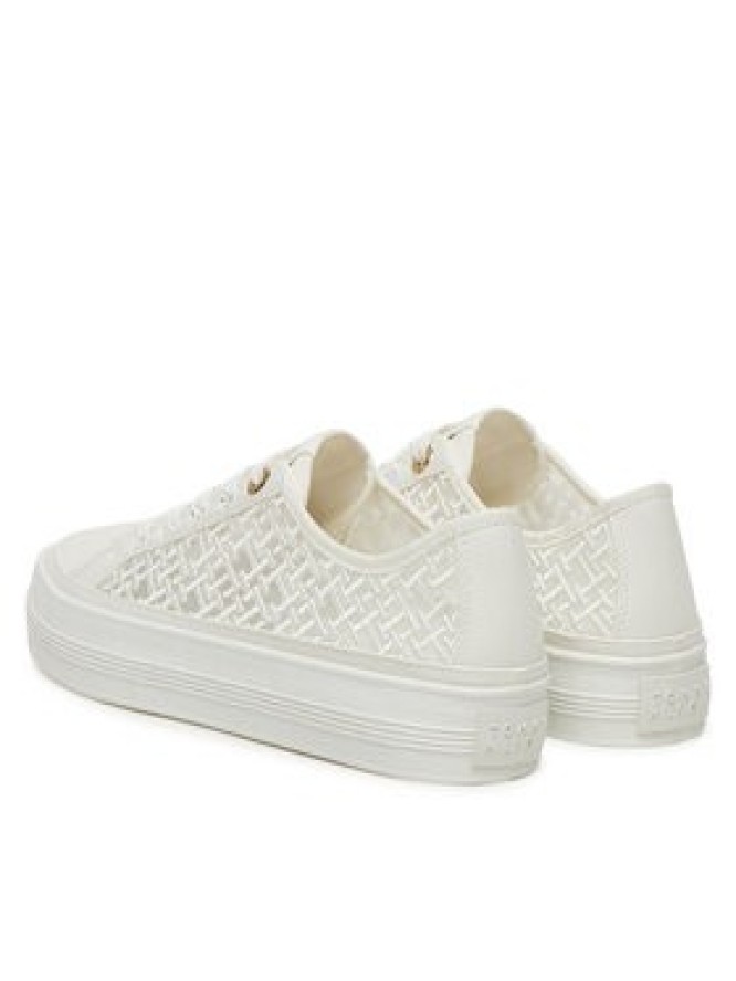 Tommy Hilfiger Sneakersy Vulc Embroidered Sneaker FW0FW08685 Biały