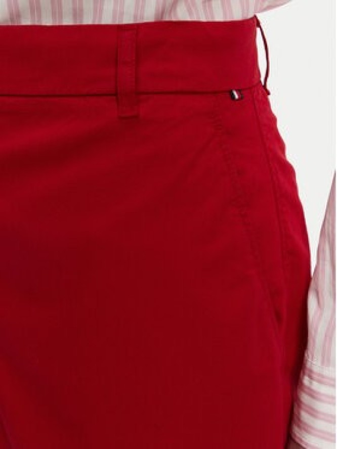 Tommy Hilfiger Szorty materiałowe WW0WW42457 Czerwony Regular Fit