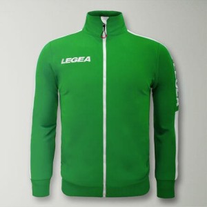 Kurtka California Junior do biegania Zielono-Biała