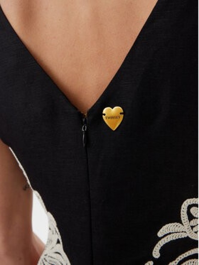 TWINSET Sukienka letnia 251LB2FBB Czarny Slim Fit