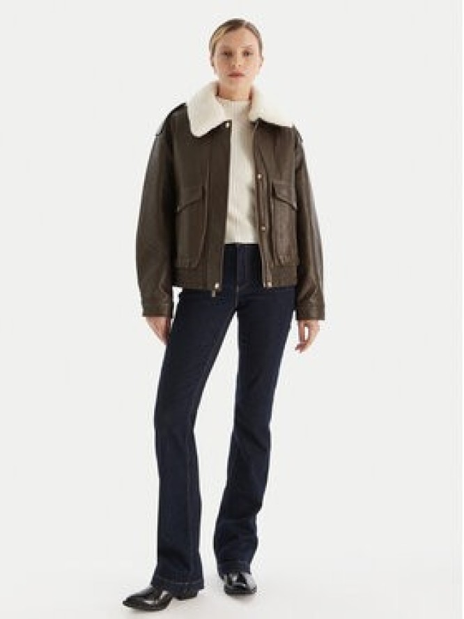 MICHAEL Michael Kors Kurtka z imitacji skóry 77A1487M52 Brązowy Relaxed Fit