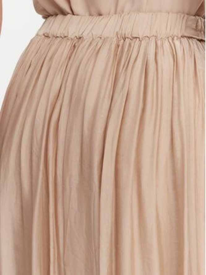 ViCOLO Spódnica midi TD0022 Beżowy Regular Fit