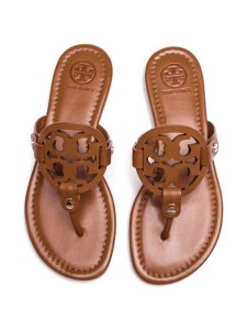 Tory Burch Japonki Miller 50008694 Brązowy