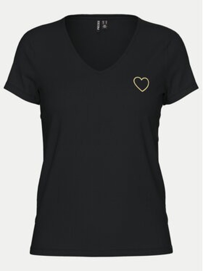 Pieces T-Shirt New Billy 17102921 Czarny Regular Fit