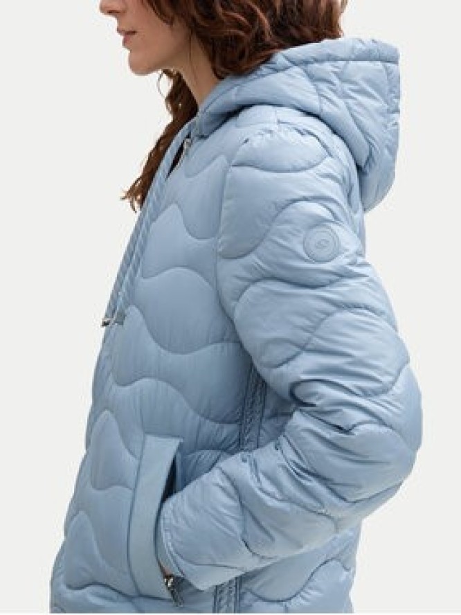 Tom Tailor Kurtka puchowa 1044399 Błękitny Regular Fit