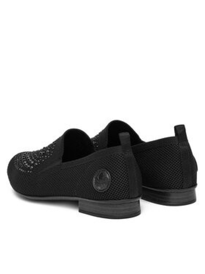 Rieker Półbuty 51989-00 Czarny