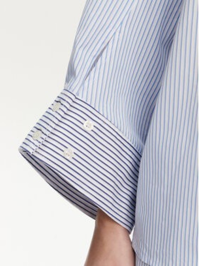 Munthe Koszula Filberto 251102325126 Niebieski Oversize