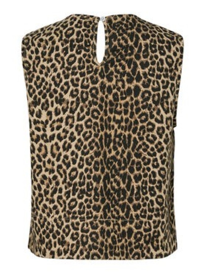 Pieces Bluzka Salume 17158200 Brązowy Relaxed Fit