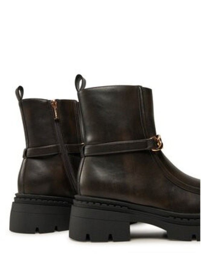 TWINSET Botki 242TGT110 Brązowy