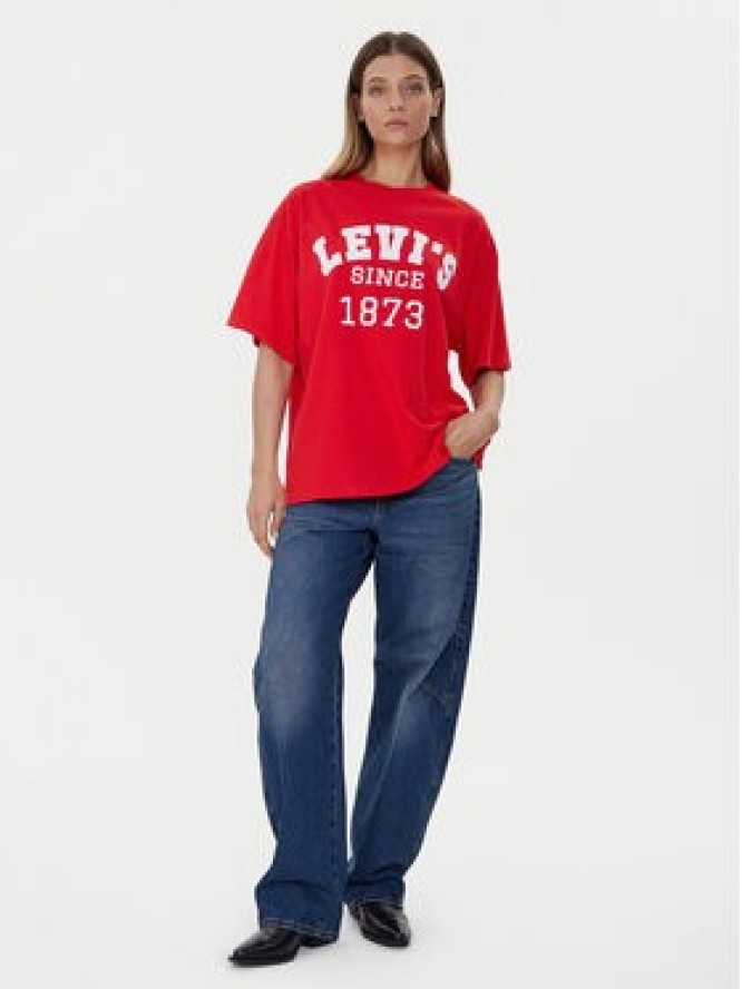 Levi's® T-Shirt Graphic 000G4-0022 Czerwony Relaxed Fit