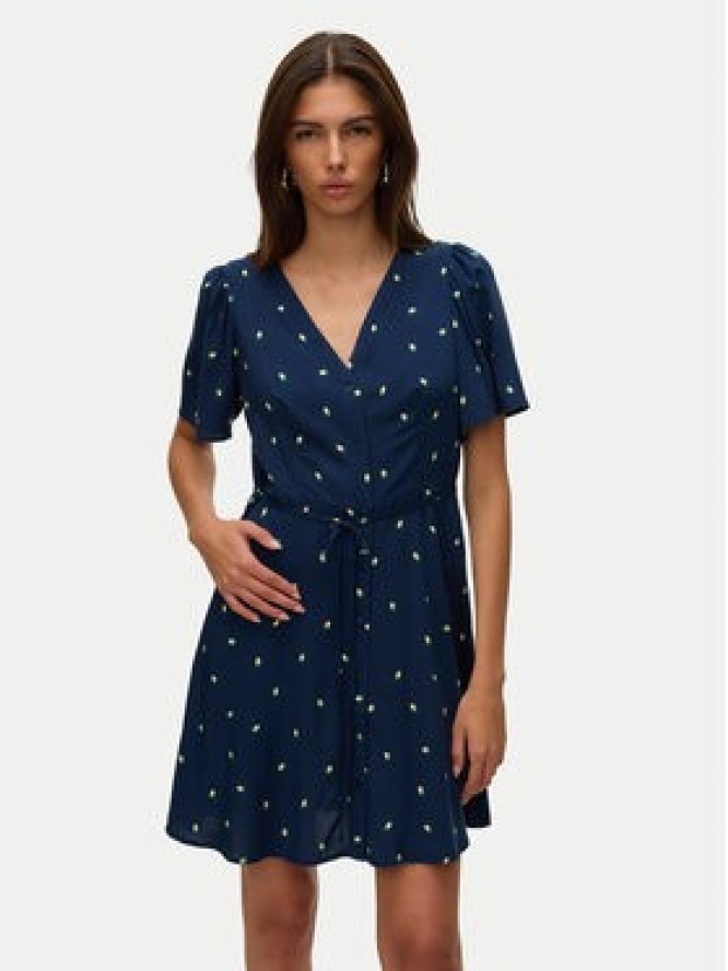Vero Moda Sukienka letnia Alba 10292845 Granatowy Regular Fit
