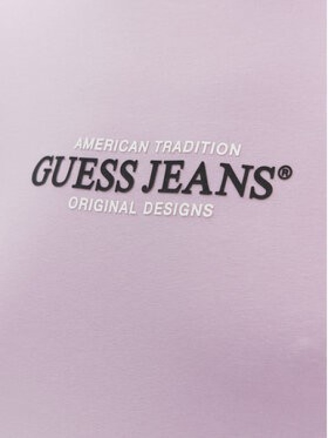 Guess Jeans T-Shirt W4YI03 J1314 Fioletowy Slim Fit