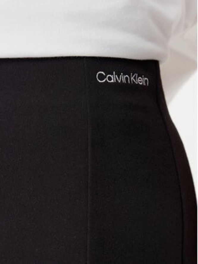 Calvin Klein Jeans Spódnica trapezowa Logo Milano J20J225333 Czarny Regular Fit