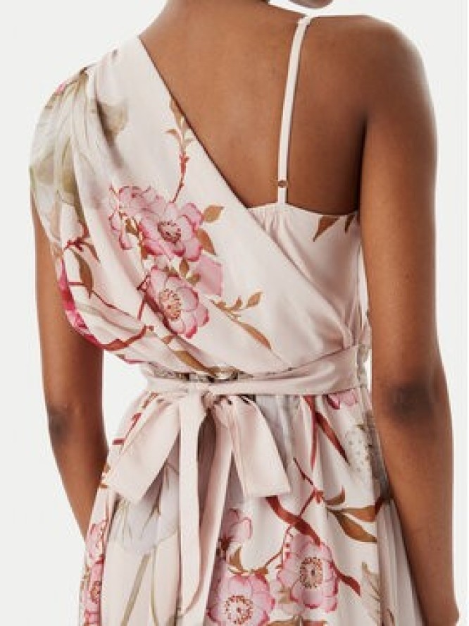 Rinascimento Sukienka wieczorowa CFC0019854002 Beżowy Regular Fit