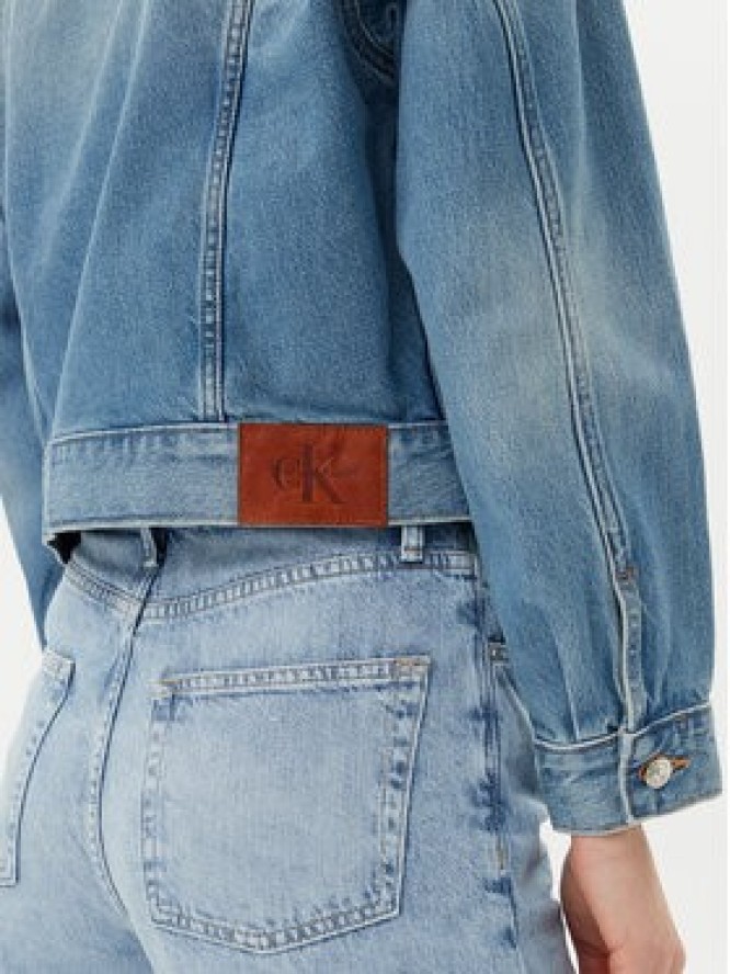 Calvin Klein Kurtka jeansowa LV047B075G Niebieski Regular Fit
