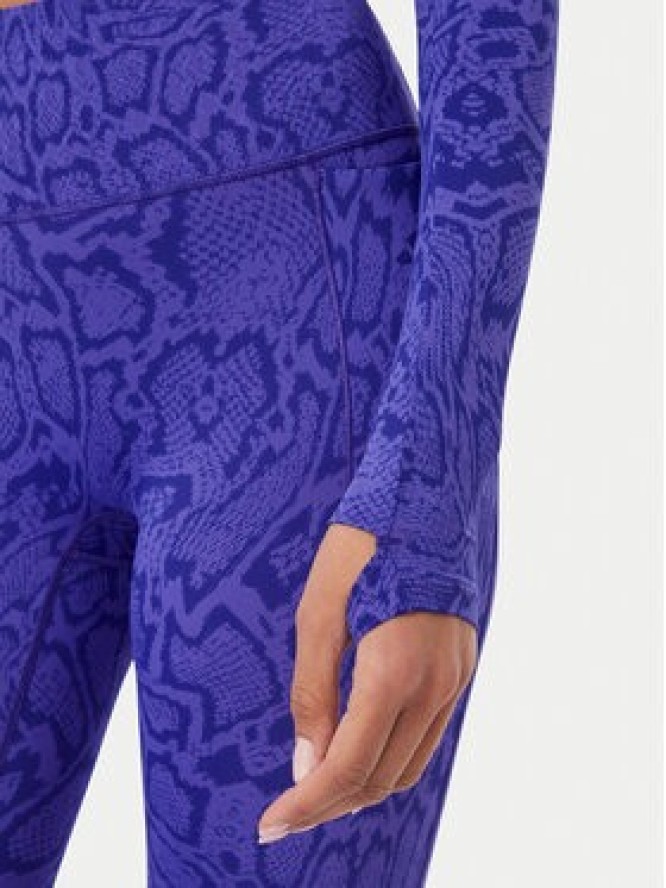 adidas Koszulka techniczna Primelift Workout Snake Twist Reversible Long Sleeve T-Shirt KT4022 Fioletowy Slim Fit