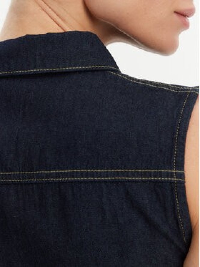 Morgan Sukienka jeansowa 251-RNAUTICA Granatowy Regular Fit